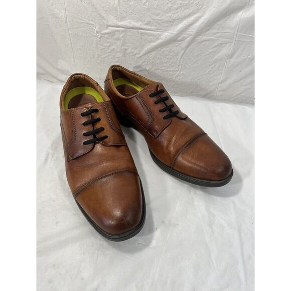 Florsheim Men's Center Cap Toe Oxfords Cognac Size 12 D - Picture 12 of 14